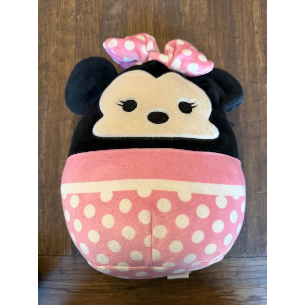 Squishmallows Disney Minnie Mouse Pink‎ Polka Dot Bow Plush Stuffed Toy 8 inch